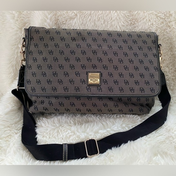 Dooney & Bourke Canvas Logo Messenger Bag - Picture 1 of 15